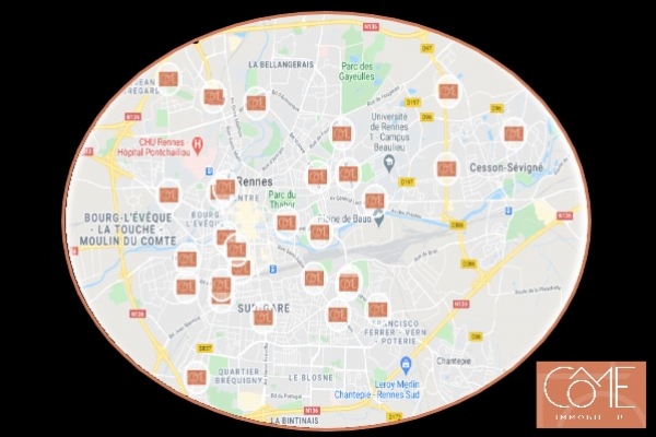 Carte programmes neufs Rennes come immobilier carte programmes neufs rennes pinel come immobilier agence